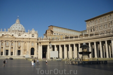 Ватикан.  Это название  происходит от слова  Mons  Vaticanus",  что  в переводе  с  латинского   означает  " Место  гаданий" .   Собор Святого Петра в ...