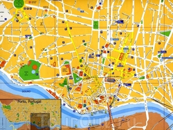 Карта Порту для туристов