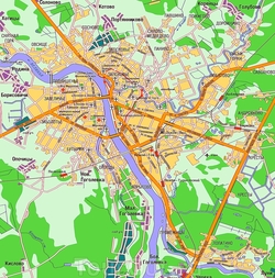 Карта Пскова для  туристов