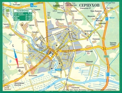 Карта города Серпухова