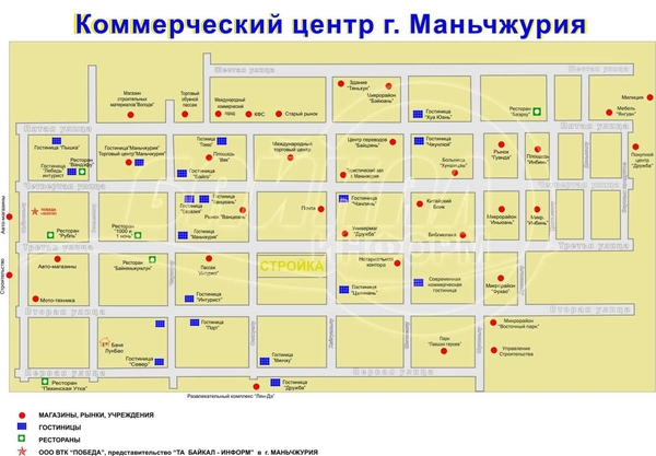 Карта Маньчжурии. Карта Маньчжурии с магазинами