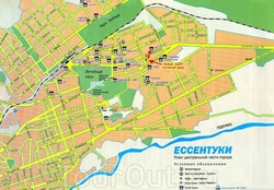 Карта Ессентуков