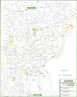 Карта Катании