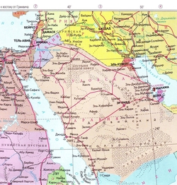 Карта Саудовской Аравии