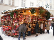 Киоск рождественского базара в Мюнхене