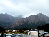 Вид на горы из отеля в  Кемере