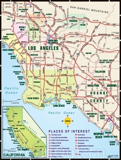 Карта Лос-Анджелеса
