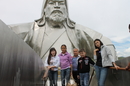 Смотровая площадка на голове коня внутри памятника Чингисхану