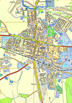 Карта Можайска с улицами