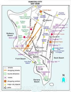 Подробная карта Вунг Тау