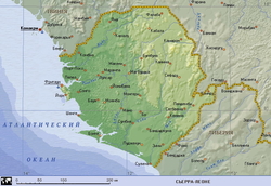 Карта Сьерра-Леоне на русском