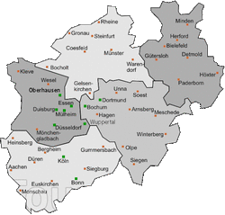 Карта-схема Северного Рейна