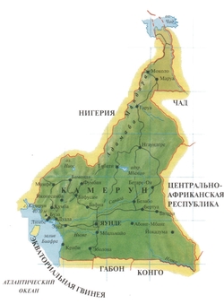Карта Камеруна на русском