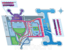 Схема аэропорта Шоуду