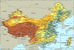 Карта Китая на русском