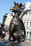 Символ Малме -грифон на площади Густава Адольфа