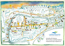 Карта крепости в Лаппеенранте