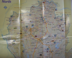 Карта севера Таиланда