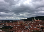 Вид на Прагу со смотровой площадки Градчан.