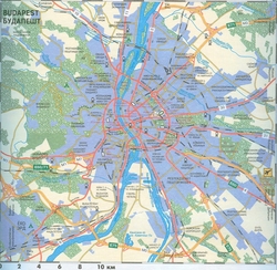 Карта Будапешта на русском