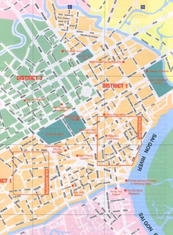 Карта центра Хошимина