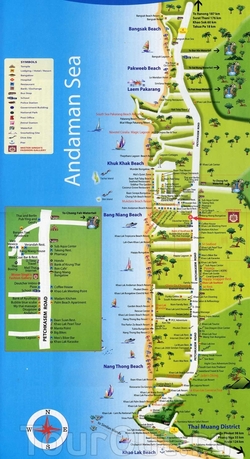 Карта Као-Лака для туристов