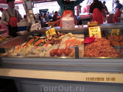 Прилавок рыбного рынка в Бергене