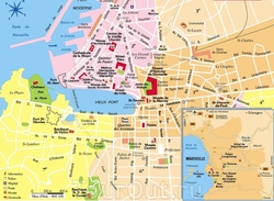 Карта Марселя для туристов