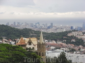 Вид Барселоны с горы Тибидабо (Tibidabo) 5