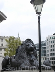 Львы на Трафальгарской площади. Изумительно красивы. О-очень большие.