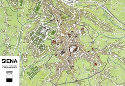 Карта Сиены