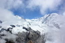 Массив Monte Rosa, пик Дюфур (нем. Dufourspitze, фр. Pic Dufour) 4634 м - высочайшая вершина Швейцарии