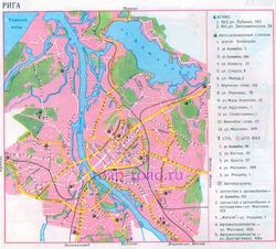 Карта Риги на русском