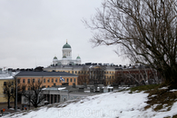 С площадки собора открывается прекрасный панорамный вид на Хельсинки.