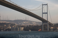 Мост через Босфор. Из Европы в Азию.