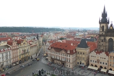 Прага. Вид с Пороховой Башни.
