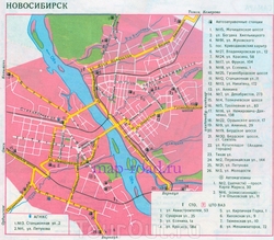 Автомобильная карта Новосибирска