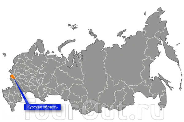 Курская область на карте. Курская область на карте России