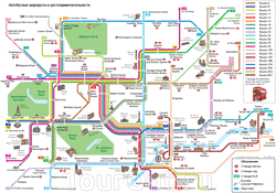 Карта Лондона туристических маршрутов