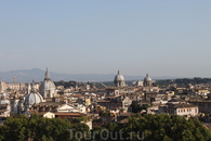 Вид на Рим с высоты птичьего полета.