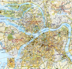 Карта Санкт-Петербурга с улицами