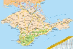 Карта дорог Крыма
