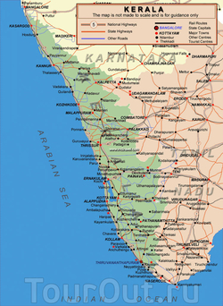 Карта Кералы
