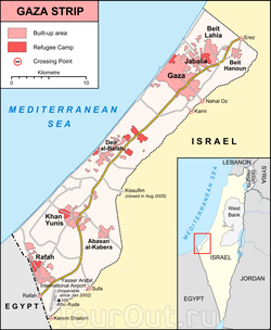 Карта Сектота Газа