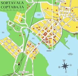 Карта Сортавалы
