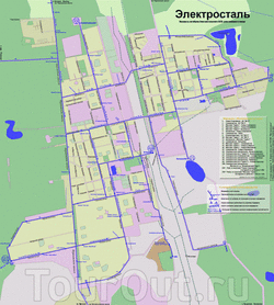Карта Электростали