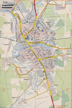 Карта Нелидово с улицами