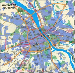Карта Варшавы на русском языке