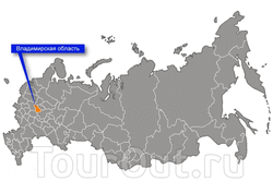 Владимирская область на карте