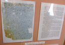 Текст рукописи Георга Классена (основателя романовской льняной мануфактуры) и его перевод